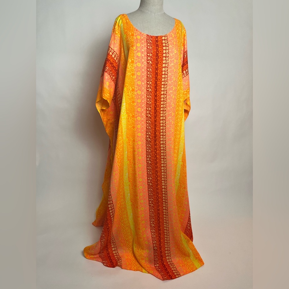 Vintage mumu/caftan orange
